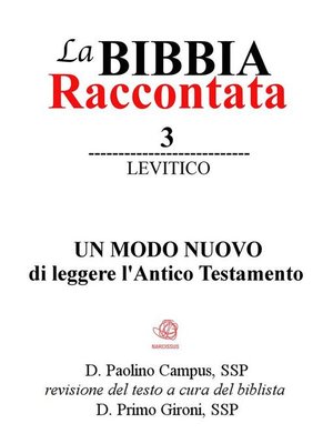 cover image of La Bibbia Raccontata--Levitico